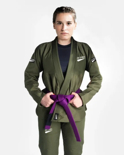 Core Navy Green Brazilian Jiu Jitsu Womens BJJ Gi