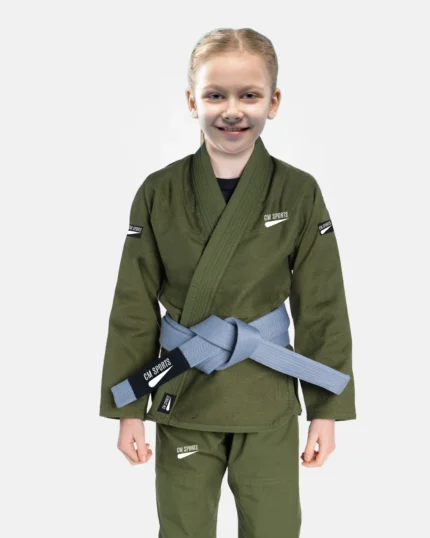 Core Navy Green Brazilian Jiu Jitsu Kids BJJ Gi